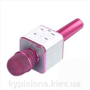 1652634535_bluetooth-mikrofon-dlya.jpg Bluetooth-мікрофон для караоке Q7 Блютуз мікро + ЧОХОЛ Чорний - Зображення 4