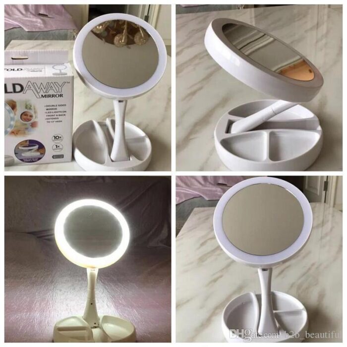 1853482489_skladnoe-zerkalo-dlya.jpg Складане дзеркало для макіяжу з Led-підсвіткою My Fold Away Mirror - Зображення 5