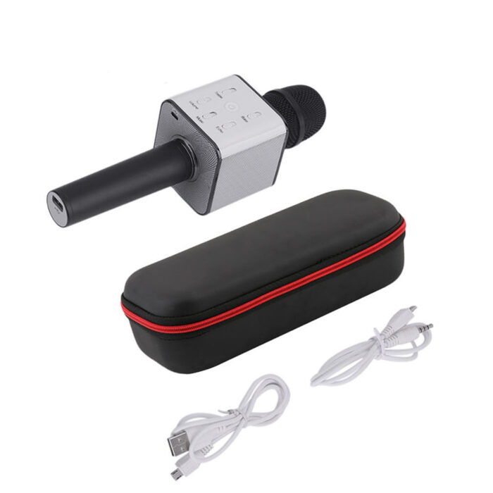 1853485594_bluetooth-mikrofon-dlya Bluetooth-мікрофон для караоке Q7 Блютуз мікро + ЧЕХОЛ - Зображення 3