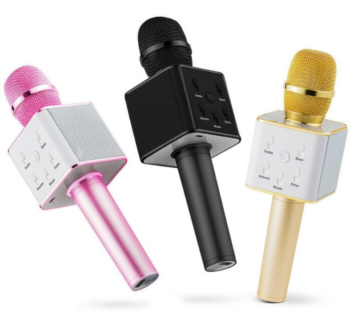 1853485597_bluetooth-mikrofon-dlya Bluetooth-мікрофон для караоке Q7 Блютуз мікро + ЧЕХОЛ - Зображення 6
