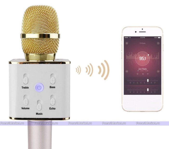 1853485599_bluetooth-mikrofon-dlya Bluetooth-мікрофон для караоке Q7 Блютуз мікро + ЧЕХОЛ - Зображення 8