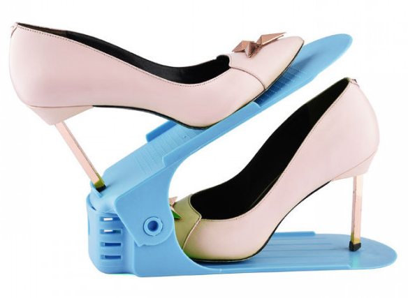 1853501421_4-v-1 4 в 1 Подвійні підставки для взуття Double Shoe Racks LY-500, органайзери для взуття — Комплект 4 шт. - Зображення 5