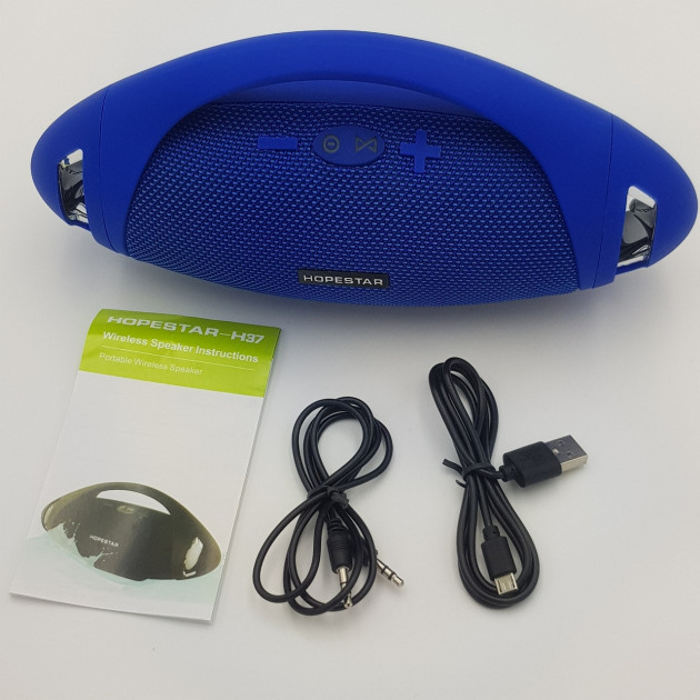 1933243301_portativnaya-vlagozaschischennaya-kolonka Портативна вологозахищена колонка HOPESTAR Оригінал H37 Bluetooth USB, FM - Зображення 8
