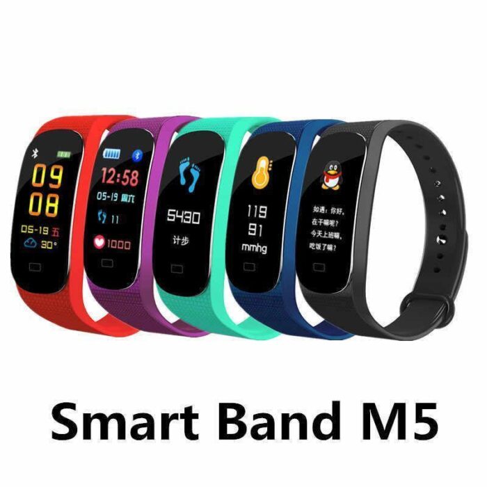 1958407870_fitnes-braslet-m5 Фітнес-браслет M5 Band Smart Watch Bluetooth 4.2, крокомір, фітнес-трекер, пульс, монітор сну - Image 3