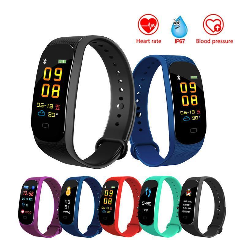1958407871_fitnes-braslet-m5 Фітнес-браслет M5 Band Smart Watch Bluetooth 4.2, крокомір, фітнес-трекер, пульс, монітор сну - Image 1