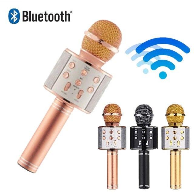 1964521226_bluetooth-mikrofon-dlya Bluetooth-мікрофон для караоке зі зміною голосу WSTER WS-858 - Зображення 3