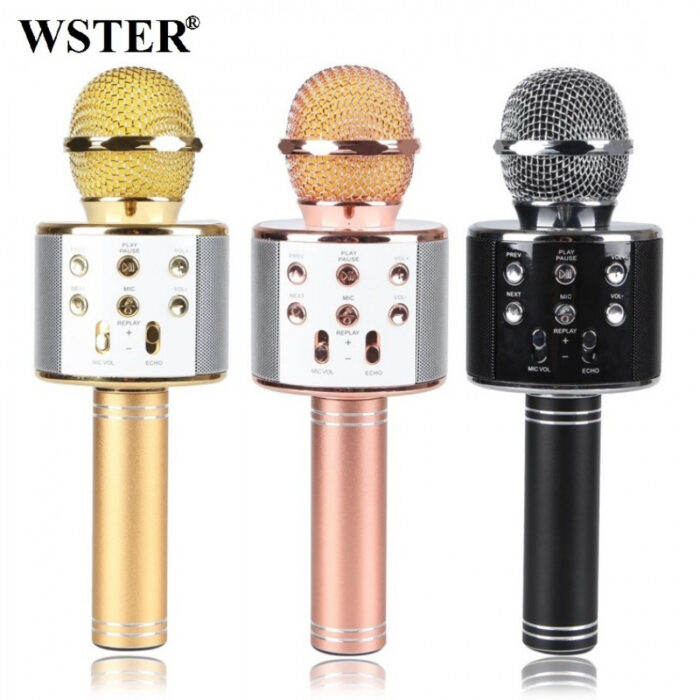 1964521231_bluetooth-mikrofon-dlya Bluetooth-мікрофон для караоке зі зміною голосу WSTER WS-858 - Зображення 6