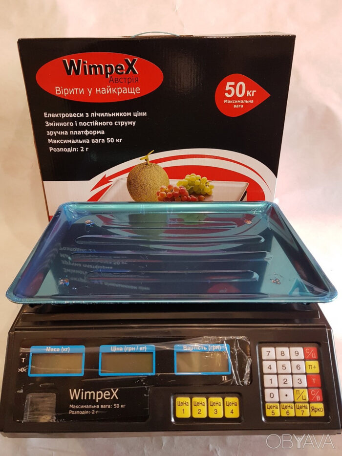 2239399131_torgovye-vesy-elektronnye Торгові ваги електронні 50 кг 4V Wimpex sa90331 Чорний Найкраща ціна! - Зображення 9