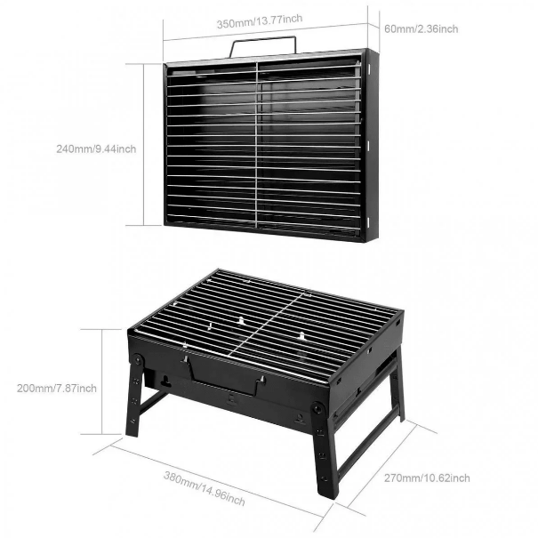 2270900028_skladnoj-barbekyu-gril Складаний барбекю гриль портативний мангал BBQ Grill Portable — жароміцний Найкраща ціна! - Зображення 4