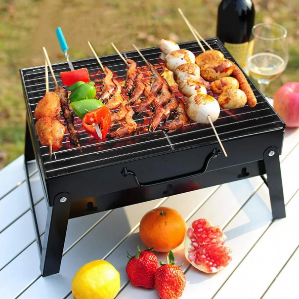 2270900063_skladnoj-barbekyu-gril Складаний барбекю гриль портативний мангал BBQ Grill Portable — жароміцний Найкраща ціна! - Зображення 1