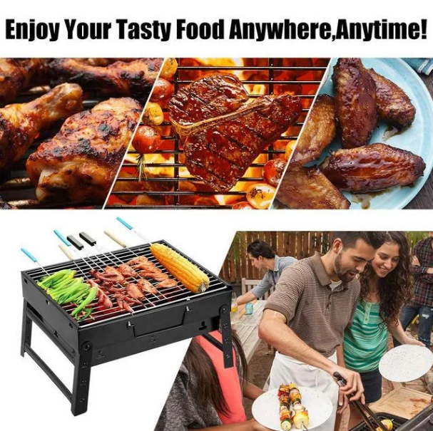 2270900065_skladnoj-barbekyu-gril Складаний барбекю гриль портативний мангал BBQ Grill Portable — жароміцний Найкраща ціна! - Зображення 3