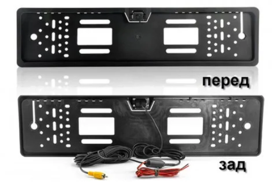 2271412027_kamera-zadnego-vida Камера заднього огляду в рамці номерного знака 16 LED HD CCD Night Vision R314 - Зображення 3