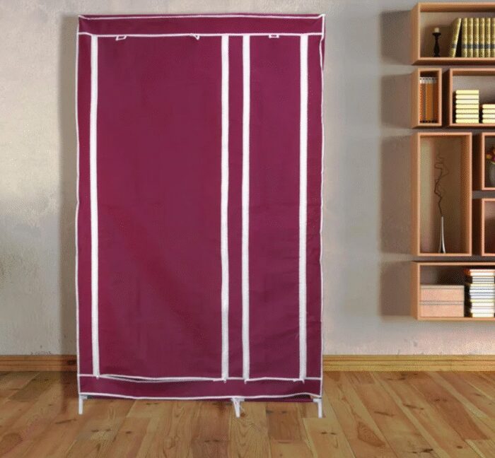2339224363_tkanevyj-shkaf-skladnoj Тканинна шафа складана STORAGE WARDROBE KM-105 на 2 секції (106х45х170 см), органайзер для одягу - Зображення 6