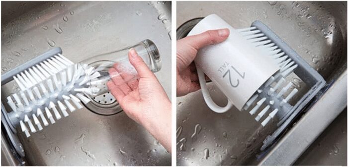 2501996215_schyotka-dlya-mytya Щітка для миття склянок і пляшок Multi-Function Suction Cup Brush, скловідмивач - Зображення 5