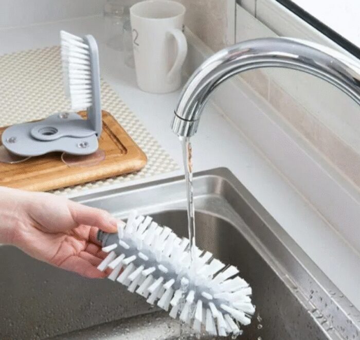 2501996218_schyotka-dlya-mytya Щітка для миття склянок і пляшок Multi-Function Suction Cup Brush, скловідмивач - Зображення 6