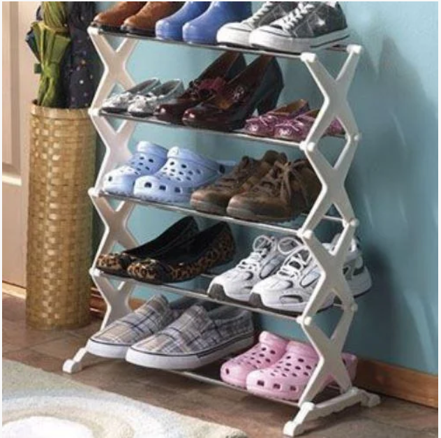 2553022560_stojka-dlya-hraneniya Стійка для зберігання взуття UTM Shoe Rack 5 полиць - Зображення 1