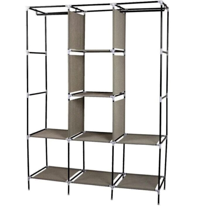 2579550803_skladnoj-karkasnyj-tkanevyj Складана каркасна тканинна шафа Storage Wardrobe 88130, шафа на три секції 130*45*175 - Зображення 7