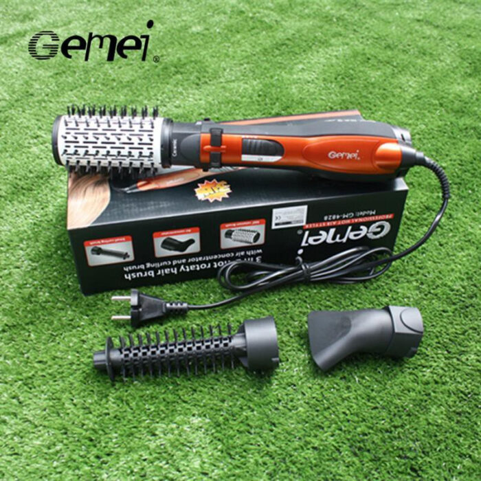 Фен-щітка, стайлер з насадками Gemei GM-4828 з обертовою насадкою - Image 1