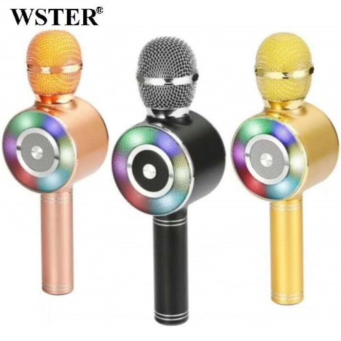 2706880670_karaoke-mikrofon-wster Бездротовий караоке-мікрофон Wster із вбудованим динаміком - Зображення 2