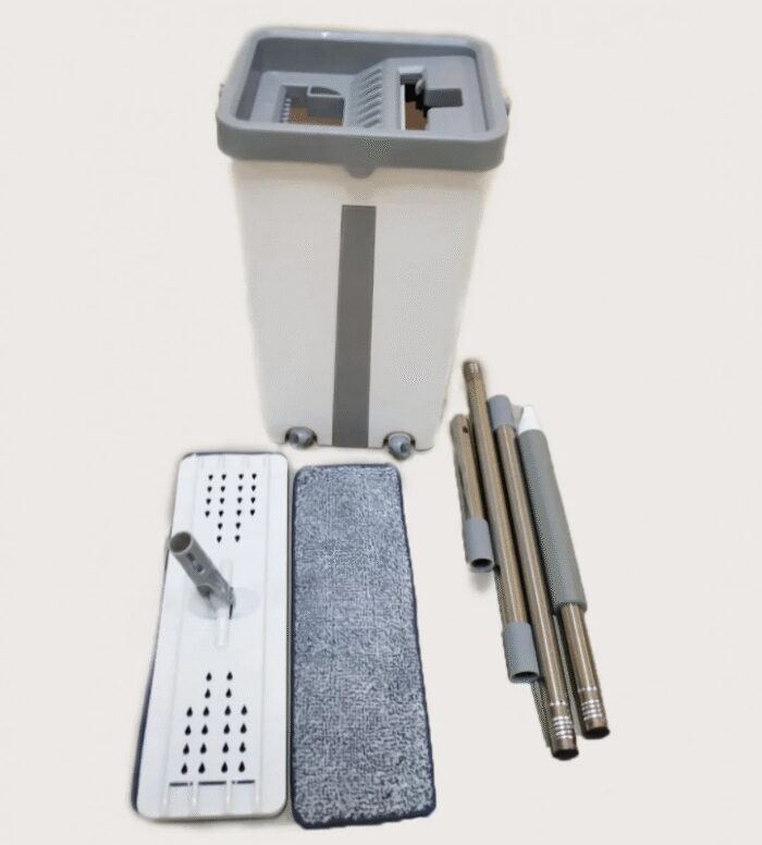 2886262699_shvabra-i-vedro Швабра та Відро Велике Scratch Cleaning Mop зі складаною ручкою та системою віджимання, дві насадки мікрофібри - Image 3