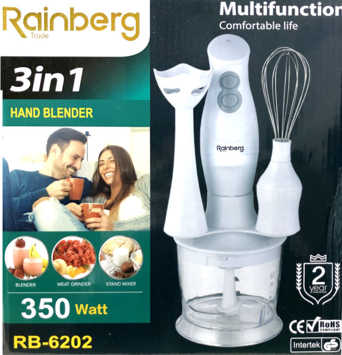 3124957574_blender-rainberg-rb Блендер заглибний Rainberg RB-6202 350W 3в1 - Зображення 6