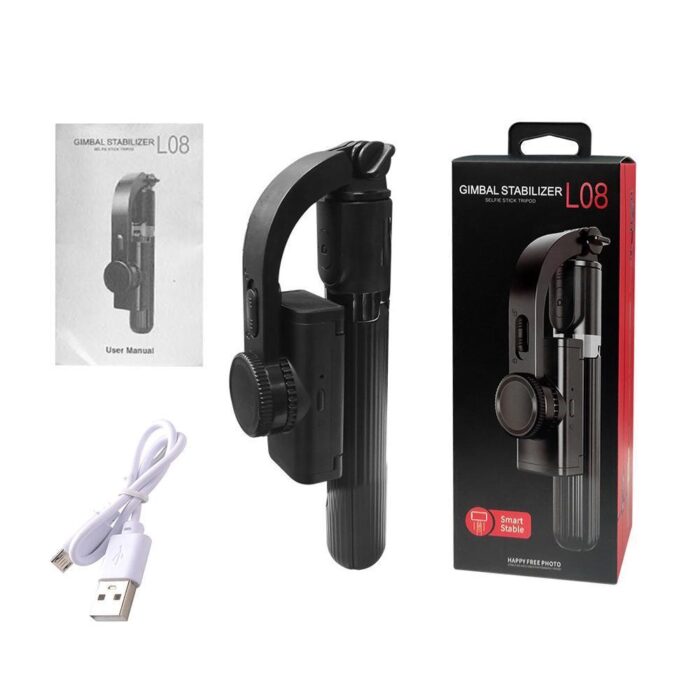 3158637266_stabilizator-telefona-gimbal Стабілізатор телефона Gimbal L08. Штатив тримач телефона з Bluetooth пультом дистанційного керування - Image 7