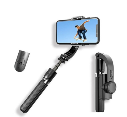 3158637268_stabilizator-telefona-gimbal Стабілізатор телефона Gimbal L08. Штатив тримач телефона з Bluetooth пультом дистанційного керування - Image 2