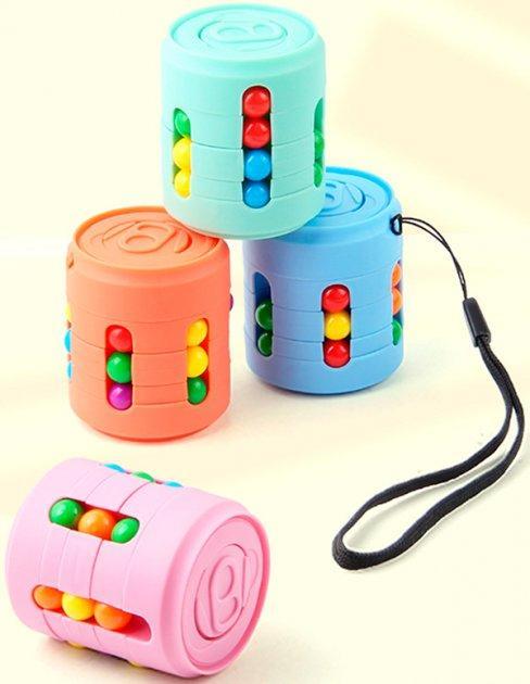 3338465772_golovolomka-antistress-dlya Головоломка-антистрес для дітей банка Cans Spinner Cube - Зображення 5