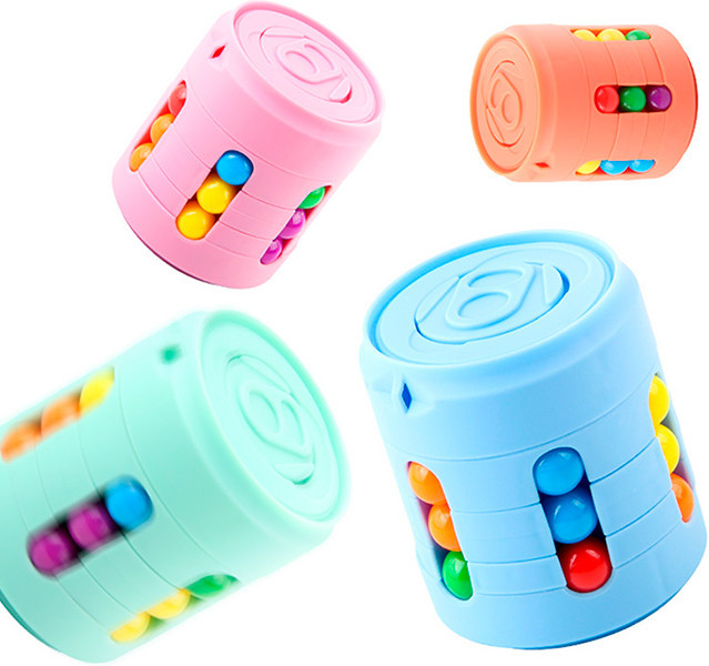 3338465803_golovolomka-antistress-dlya Головоломка-антистрес для дітей банка Cans Spinner Cube - Зображення 1