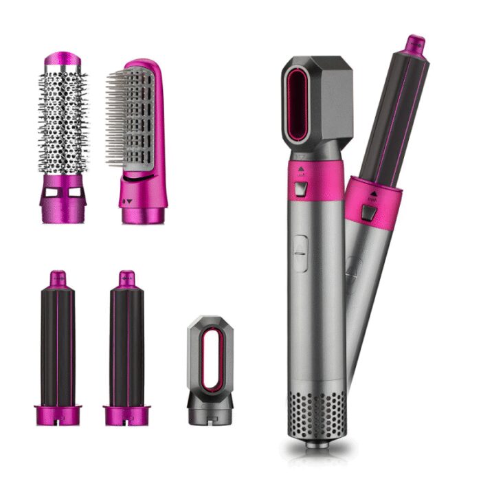 3437233673_stajler-5v1-hot Стайлер 5в1 Hot Air Styler для різних типів волосся з функціями надання об'єму, випрямлення - Зображення 3