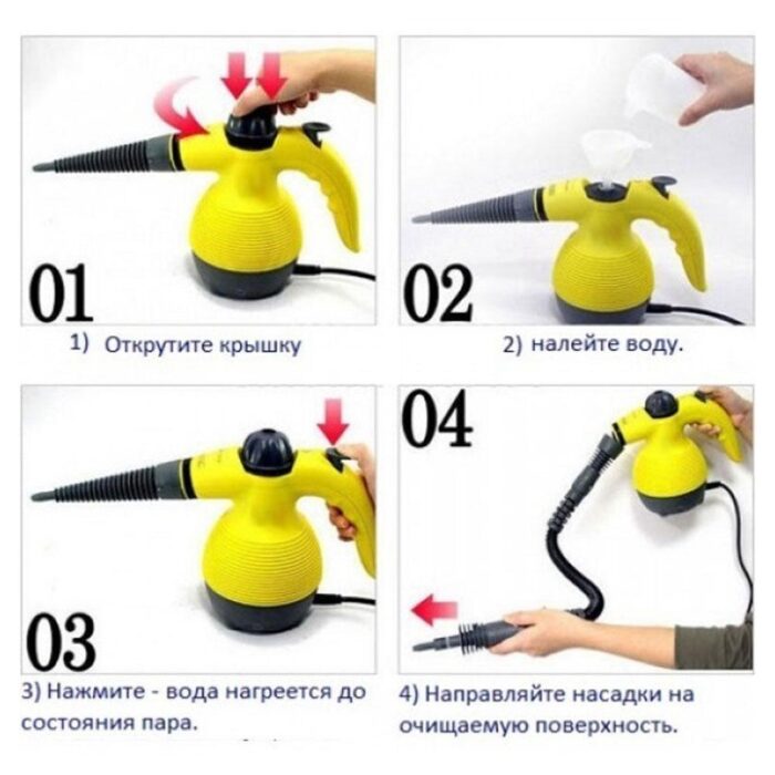 3540533230_otparivatel-s-funktsiej Відпарювач із функцією пароочисника Steam Cleaner DF-A001 - Зображення 8