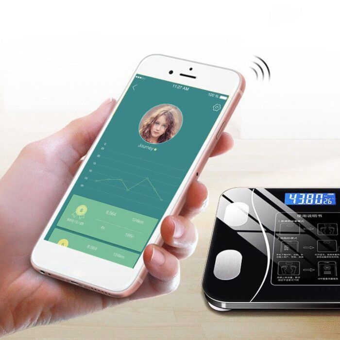 3586598749_napolnye-umnye-fitnes Підлогові розумні фітнес-ваги Bluetooth до 180 кг A-8003/Смарт ваги з застосунком - Зображення 6