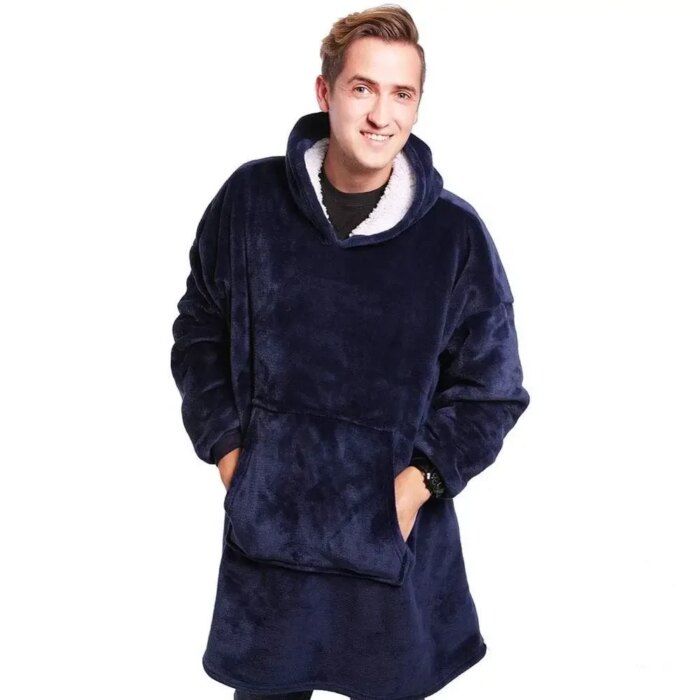 3956553214_tolstovka-pled-s Толстовка плед із капюшоном Huggle Hoodie - Зображення 5