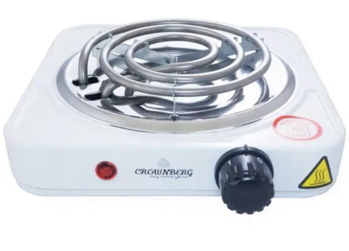 Електроплита CROWNBERG 1000W спіральна - Image 1