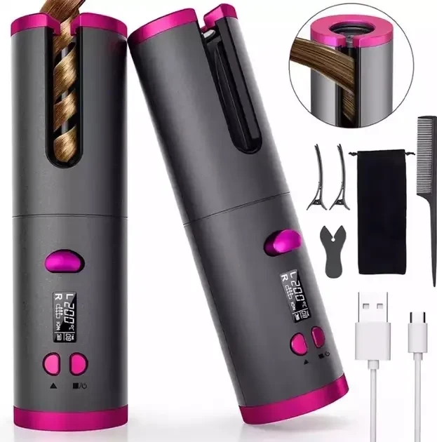 6484885582_besprovodnoj-stajler-dlya Стайлер для завивання волосся Ramindong Hair curler RD-060 - Зображення 6